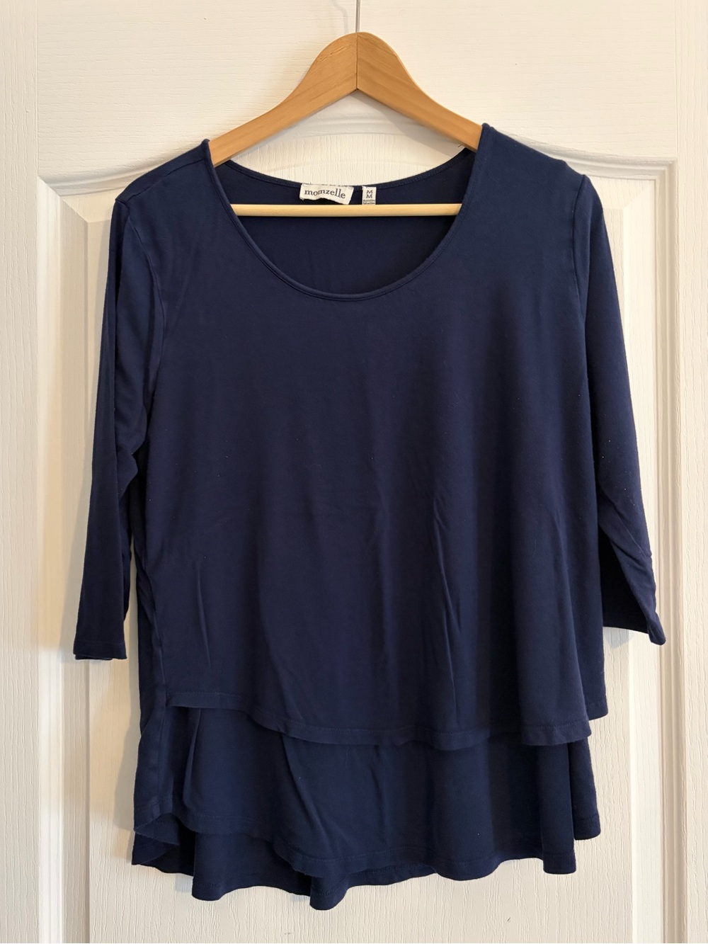 Navy Layered Nursing Top